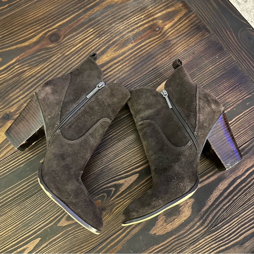 Donald Pliner Sesso Dark Brown Suede Boot